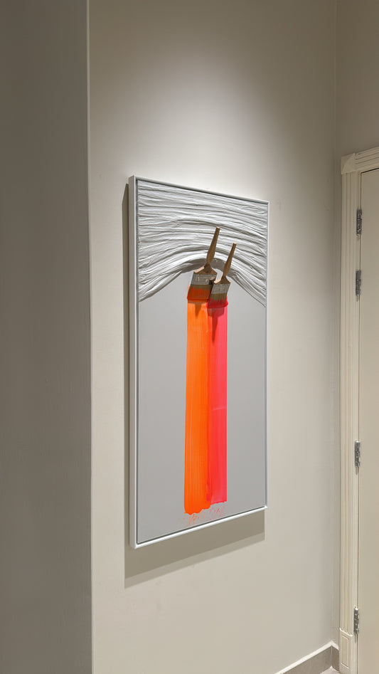 Hanging Brush - Textured Wall Art