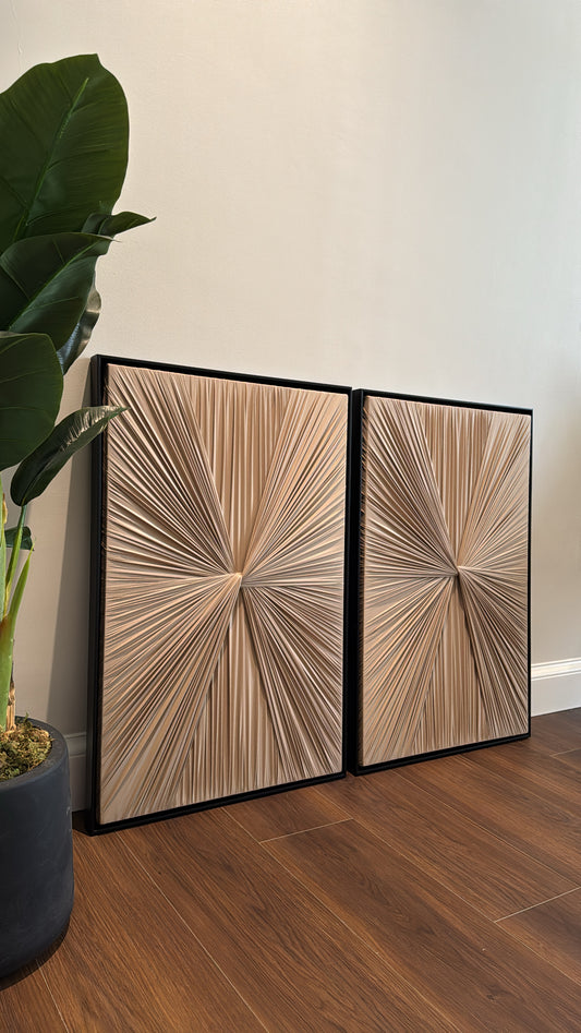 Fabric Art #3 Set of Two