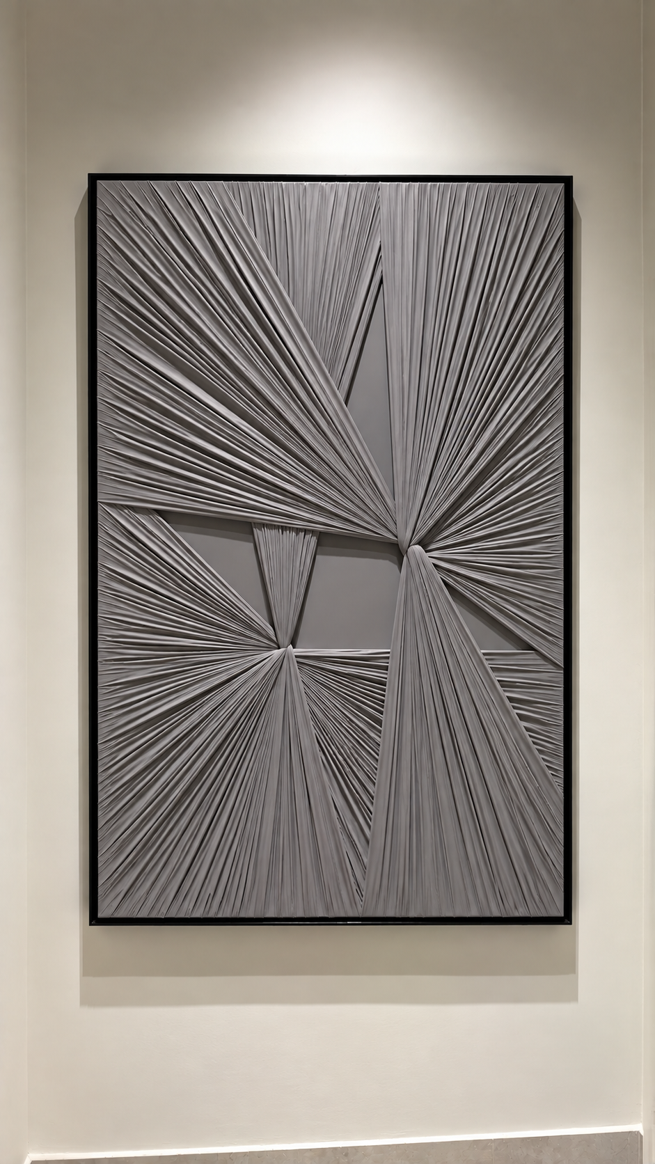 Fabric Art #7 Gray