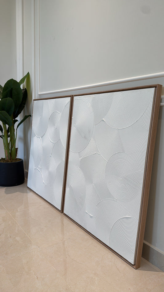 Zen Garden Set of Two - Textured Wall Art