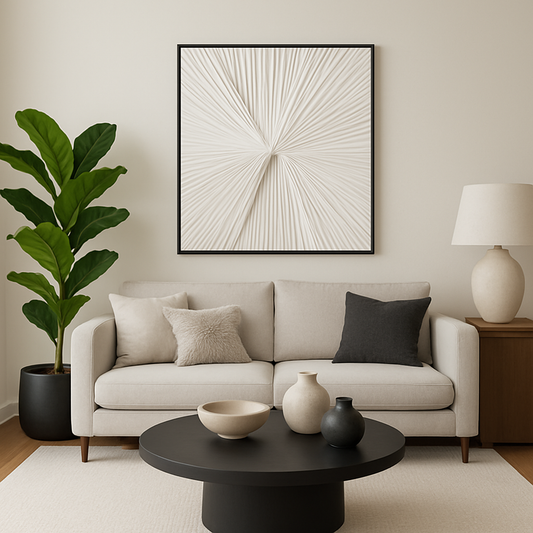 Fabric Art #3 Off White