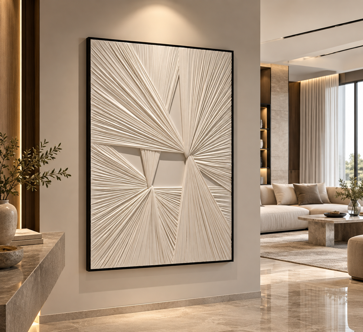 Fabric Art #7 Off White