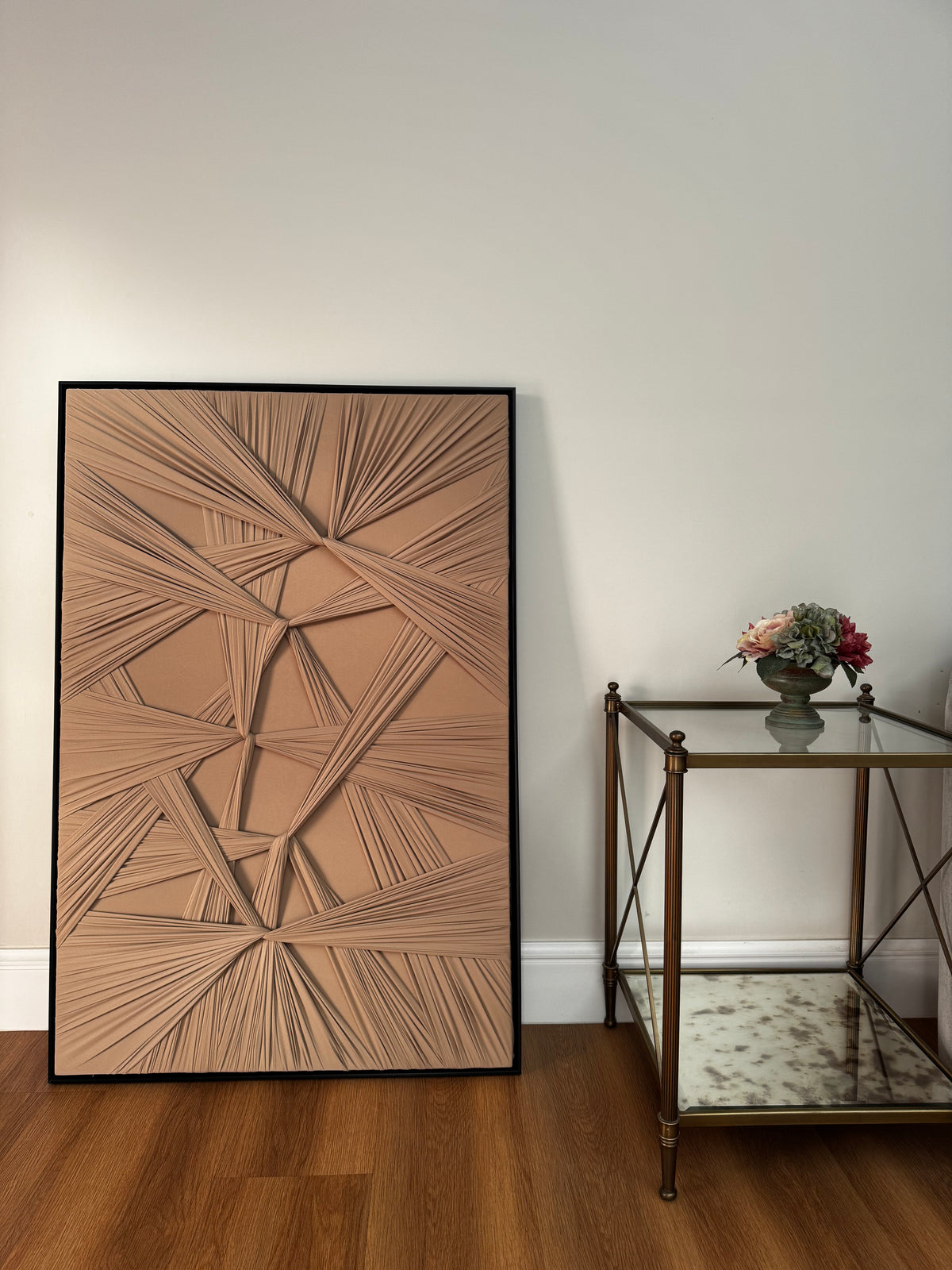 Fabric Art #4 light Brown