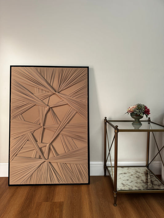 Fabric Art #4 light Brown