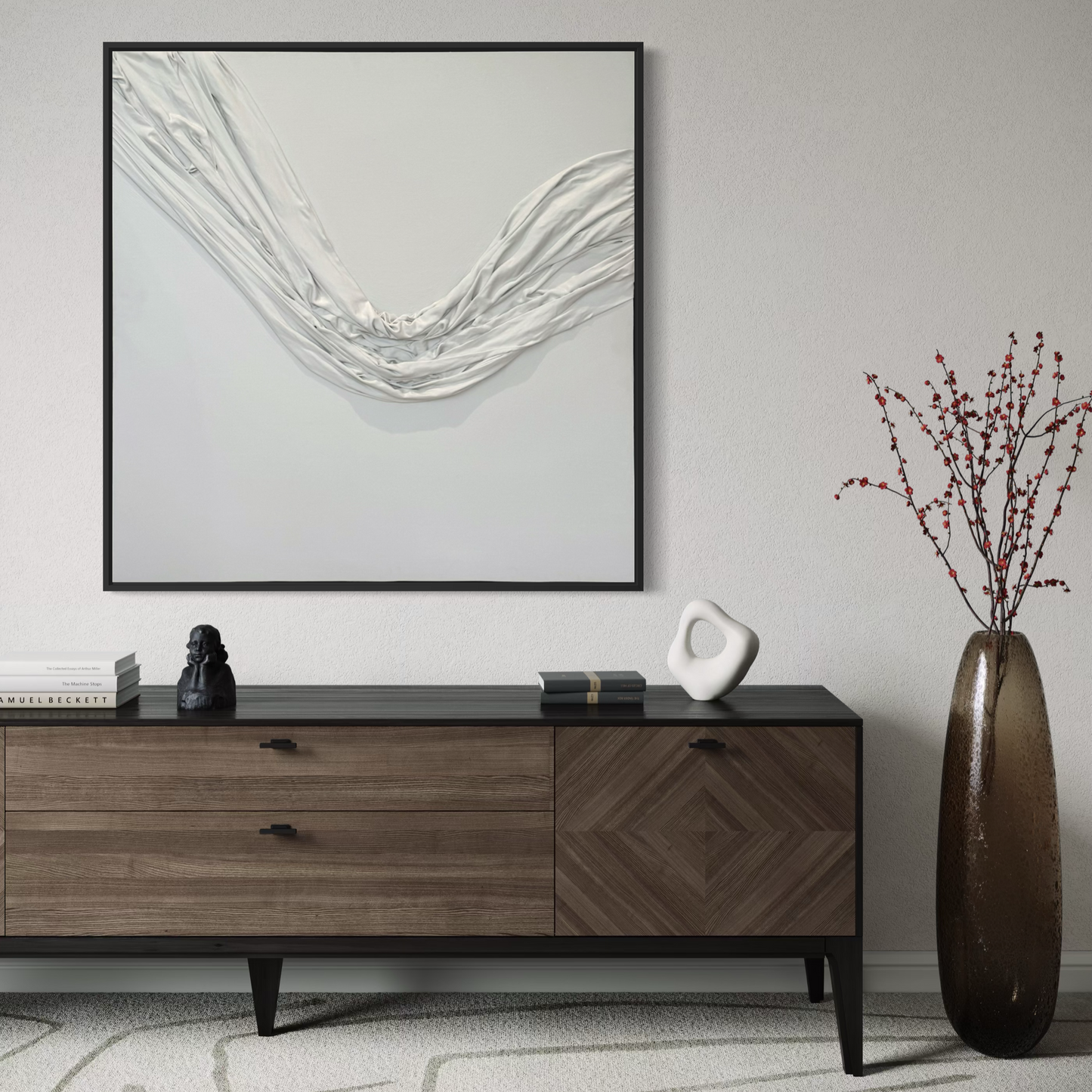 Silent Flow - Textured Wall Art