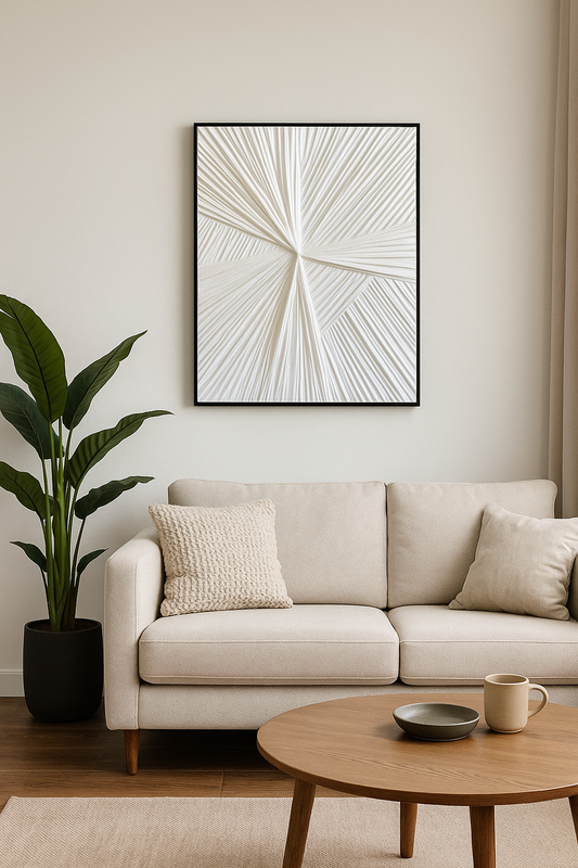 Fabric Art #1 Off White