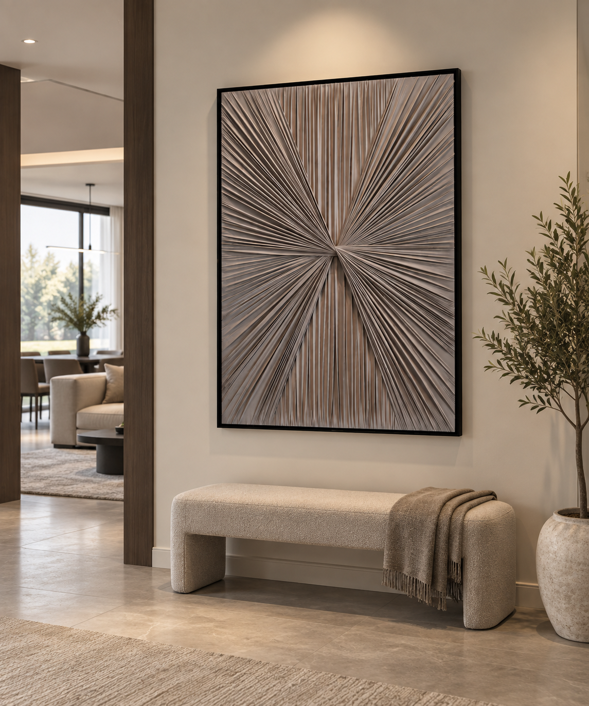 Fabric Art #3 Gray